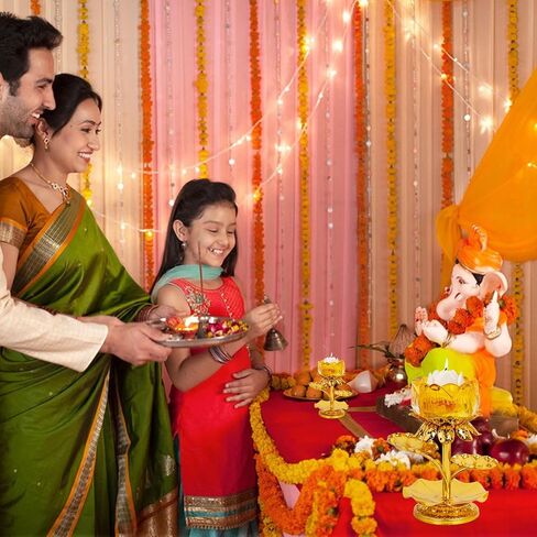 قطعتان من حامل شموع اللوتس، شمعدان ذهبي للطاولة المركزية لتزيين حفلات الزفاف، مصابيح زيت ديا هندية لسمن ديوالي بوجا، ديكور منزلي لمعبد بوذا in Kuwait