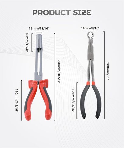 2PCS Spark Plug Boot Removal Tool,Car Accessories Universal Automotive Tools Wire Puller Removal Tool Pliers,Applied to Replace Spark Plugs,Remove High Voltage Wires,and Repair Cars in Saudi Arabia