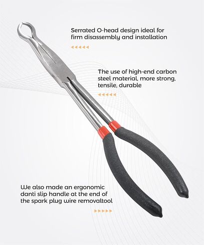 2PCS Spark Plug Boot Removal Tool,Car Accessories Universal Automotive Tools Wire Puller Removal Tool Pliers,Applied to Replace Spark Plugs,Remove High Voltage Wires,and Repair Cars in Saudi Arabia