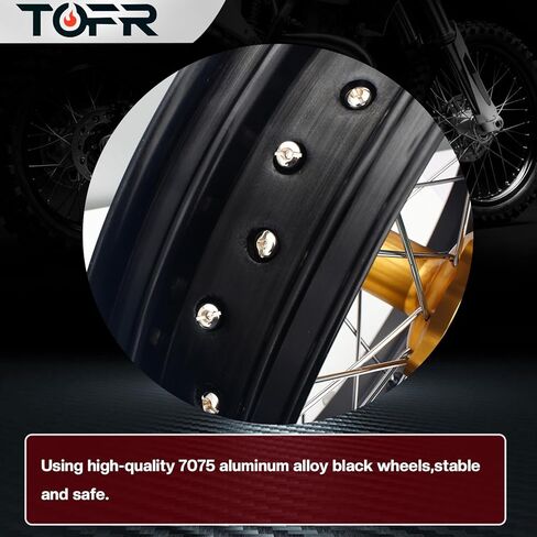 TOFR DRZ400SM DRZ400S 2000-2024 Supermoto 17" Wheels Cush Drive Hubs Rims for Suzuki DRZ400 in Saudi Arabia