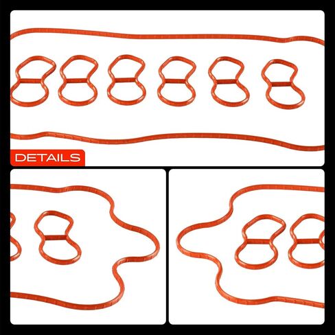 A-Premium Upper Fuel Injection Plenum Gasket Set Compatible with Ford F-150 2001-2003, F-150 Heritage 2004, E-250 E-150 Club Wagon 2003, E-150 Econoline Club Wagon 2001-2002, E-150 E-250 Econoline in Saudi Arabia