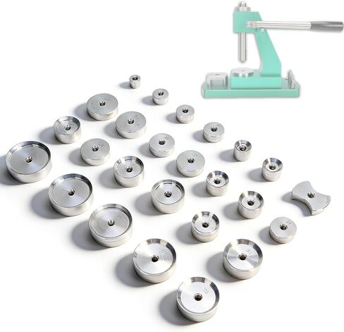 Yosoo Health Gear 25Pcs Watch Press Die Kit Aluminum Flat Round Dies for Repair Maintenance Compatible with Most Watch Types Crafted for Standard Sizes in Saudi Arabia