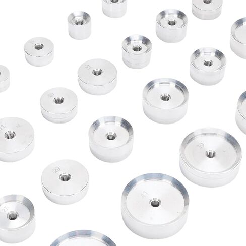 Yosoo Health Gear 25Pcs Watch Press Die Kit Aluminum Flat Round Dies for Repair Maintenance Compatible with Most Watch Types Crafted for Standard Sizes in Saudi Arabia