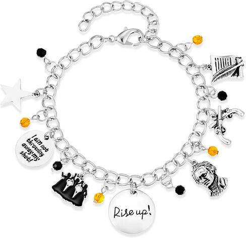 HANRESHE Hamilton Gift Necklace Not Throwing Away My Shot Necklace Rise Up Tri-Layer Broadway Musical Pendants Jewelry Gift in Saudi Arabia