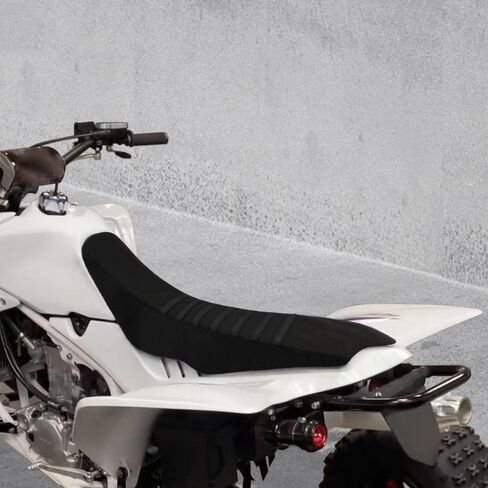 غطاء مقعد غير قابل للانزلاق مناسب لـ TRX 450 R 450 ER 2004-2018 غطاء وسادة مقعد ناعم مقاوم للماء شريطي من الجلد in Saudi Arabia