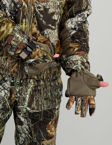 Nomad Mens Conifer VX3 Flip Mitten، قفازات صيد معزولة ومقاومة للماء مع تصميم الوجه الخلفي، Mossy Oak New Breakup Camo، صغير/متوسط in Saudi Arabia
