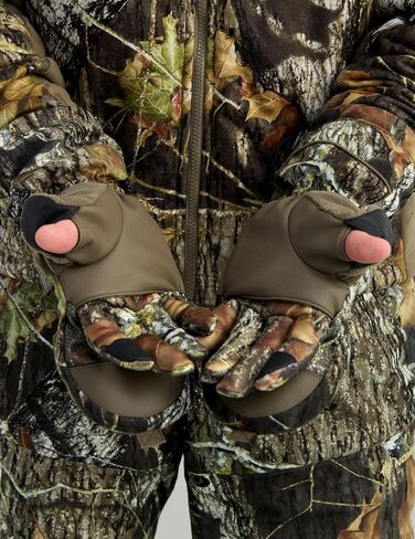 Nomad Mens Conifer VX3 Flip Mitten، قفازات صيد معزولة ومقاومة للماء مع تصميم الوجه الخلفي، Mossy Oak New Breakup Camo، صغير/متوسط in Saudi Arabia