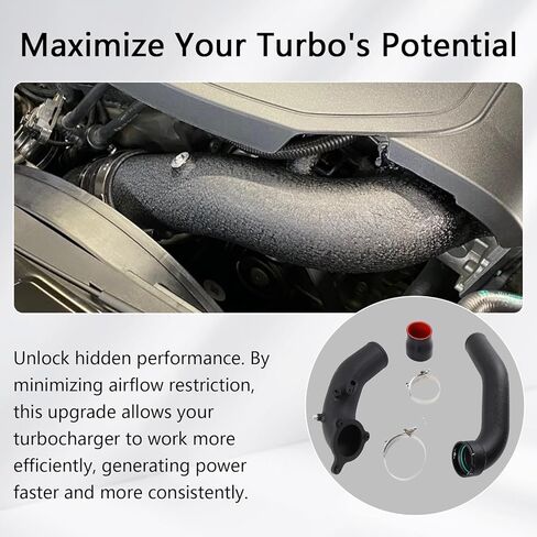 مجموعة أنابيب الشحن، ترقية أنبوب الشحن التوربيني المبرد المتوافق مع BMW 2014+ F20 F30 B58 3.0L M240i 340i 440i in Kuwait