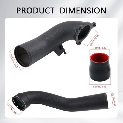 مجموعة أنابيب الشحن، ترقية أنبوب الشحن التوربيني المبرد المتوافق مع BMW 2014+ F20 F30 B58 3.0L M240i 340i 440i in Kuwait