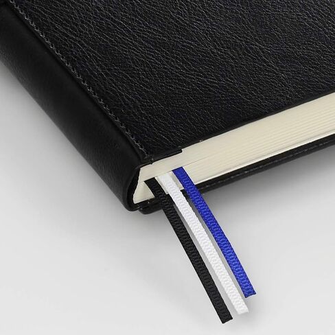 دفتر يوميات/دفتر ملاحظات بغلاف مقوى سميك من YeeATZ مع ورق ممتاز مقاس A5 120 جرامًا للمتر المربع، دفتر ملاحظات مسطر مع حامل أقلام، جلد بني، 3 أقلام تحديد شريطية، جيب داخلي، 8.4 × 5.7 بوصة in Kuwait