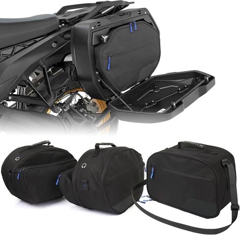 Motorcycle Luggage Storage Bag Inner Saddlebags for BMW R1300GS 2023 2024 2025 Waterproof Large Capacity Saddle Bag Expandable Traveling Bags with Strap (3-Piece Storage Package) in Kuwait