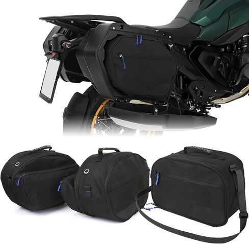 Motorcycle Luggage Storage Bag Inner Saddlebags for BMW R1300GS 2023 2024 2025 Waterproof Large Capacity Saddle Bag Expandable Traveling Bags with Strap (3-Piece Storage Package) in Kuwait
