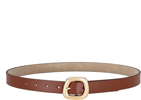 Belts for Women with Gold Buckle – Adjustable Brown Leather Belt for Jeans, Dress, Pants in Kuwait