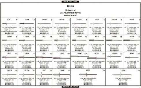 ديسكو السيارات 8653 تشكيلة برشام الألومنيوم in Kuwait