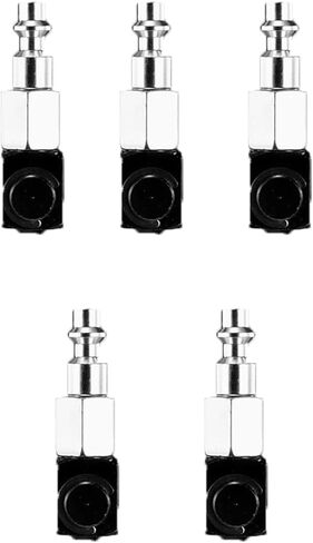 موصل مدخل هواء دوار 360 5 قطعة يستخدم لمسدس برشام هوائي S50 in Kuwait