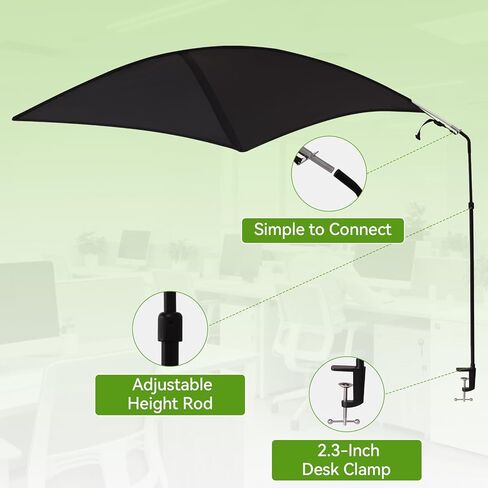 غطاء مقصورة قابل للتعديل ومظلة مكتب، وغطاء مقصورة أساسي ودرع خفيف للأقسام لمنع الضوء العلوي والوهج (كبير) in Kuwait