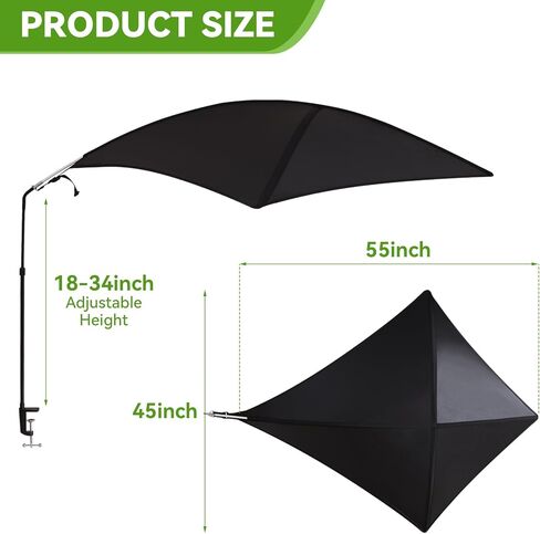 غطاء مقصورة قابل للتعديل ومظلة مكتب، وغطاء مقصورة أساسي ودرع خفيف للأقسام لمنع الضوء العلوي والوهج (كبير) in Kuwait