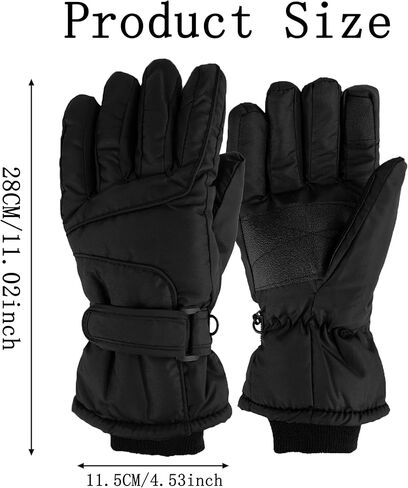 Winter-Ski-Gloves for Women Warm Plus-Velvet-Thickened Non-Slip Waterproof-Touchscreen-Cold-Weather-Snow Gloves in Saudi Arabia
