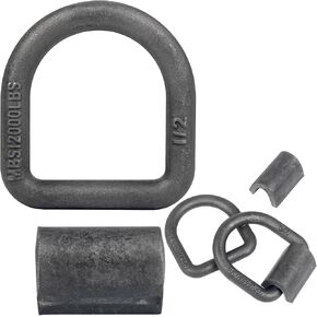 حلقات D مزورة ملحومة من Jevie مقاس 1/2 بوصة، قوة كسر شديدة التحمل 12.000 رطل، لمسة نهائية زيتية مقاومة للصدأ - مقطورة، شاحنة، عربة سكن متنقلة، ATV، مراسي ربط بضائع المزرعة، مصاحبة (عبوتان) in Kuwait