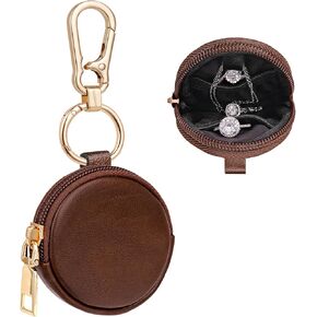 سلسلة مفاتيح محمولة للمجوهرات في صالة الألعاب الرياضية، حامل حلقي صغير للسفر وحلق وقلادة وحقيبة تخزين وحامل حلقي هدايا للنساء والفتيات in Kuwait