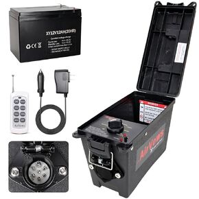 Trailer Light Tester(7-Way Round Pin) with 12V 12Ah Battery,Support Wireless Remote Control,98FT Max Remote Range,IPX8 Waterproof Case,Features Overload Protection,Safe Trailer Testing,2-Year Warranty in Kuwait