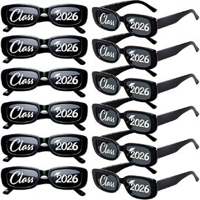 Class of 2026 Graduation Sunglasses Black Plastic Eyeglasses for Graduation Eyewear Party Supplies Photobooth Props in Kuwait