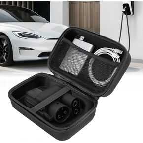NACS to CCS1 Adapter Storage Case for Tesla 8.46"x4.92" EVA Charger Adapter Case Cover Protective Bag Compatible with Tesla Ford Hyundai Kia GM Supercharger Adapter NACS to CCS1 Fast Charge in Saudi Arabia