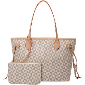 Designer Tote Bag for Women – 2 Pcs Handbag & Wallet Set,Top-Handle Satchel Shoulder Tote Bag Fits Daily in Saudi Arabia