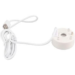 Mist Maker, 4 LED Ultrasonic Fogger with USB Power for Holiday Decorations and Water Features (White) in Kuwait