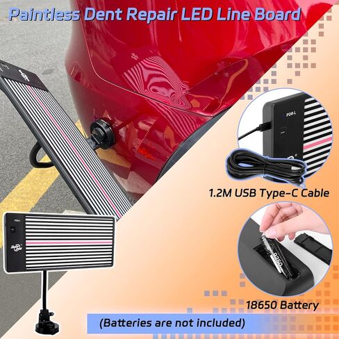 طقم إصلاح دنت بدون طلاء مع لوحة خط LED، مسدس حراري لإزالة الغراء وتسخين الدنت، طقم سحب دنت مع شريط T، رافع دنت، علامات تبويب غراء الكمبيوتر، مجموعة إزالة دنت الجسم التلقائي لشاحنات السيارات in Kuwait