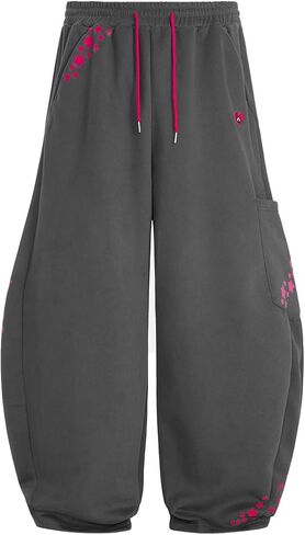 Aelfric Eden Super Baggy Barrel Sweatpants Womens Star Graphic Wide Leg Sweatpants Y2k Streetwear Casual Pants Trousers in Saudi Arabia