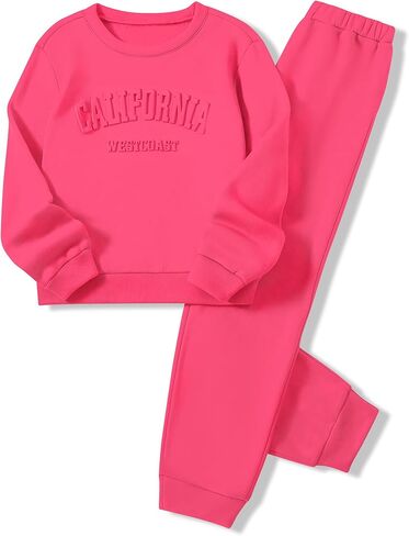 ملابس الفتيات الصغيرات 3D رسالة طباعة البلوز البلوز السراويل 2PCS مجموعة ملابس الفتيات الخريف in Kuwait