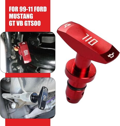 Auto Repair Parts, Modified Oil Caliper Handle for 1999-2011 GTV8 GT500, Durable Oil Dipstick Handle (Red) in Saudi Arabia
