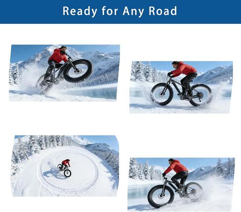 20x4.0 Fat Tire Replacement - Puncture Resistant All-Terrain Folding Tire & Tube Set with 2 Tire Levers for 20 Inch Fat Bike and Ebike, Fits Snow Sand Street Mountain in Saudi Arabia