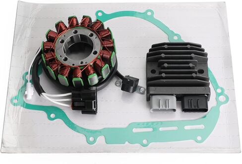 Magneto Coil Stator + Voltage Regulator + Gasket Assy Fit For Yamaha YFM 550 700 F Grizzly Kodiak 700 2007-2022 28P-81410-00 01 in Saudi Arabia