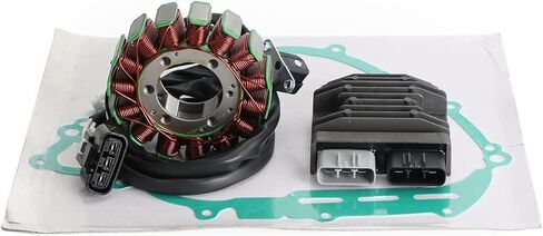 Magneto Coil Stator + Voltage Regulator + Gasket Assy Fit For Yamaha YFM 550 700 F Grizzly Kodiak 700 2007-2022 28P-81410-00 01 in Saudi Arabia