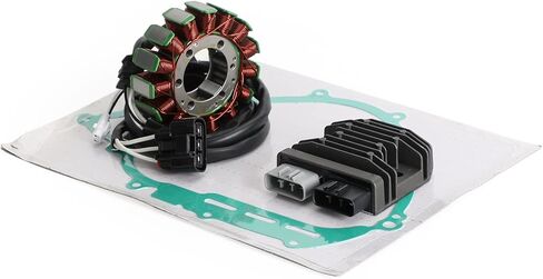 Magneto Coil Stator + Voltage Regulator + Gasket Assy Fit For Yamaha YFM 550 700 F Grizzly Kodiak 700 2007-2022 28P-81410-00 01 in Saudi Arabia