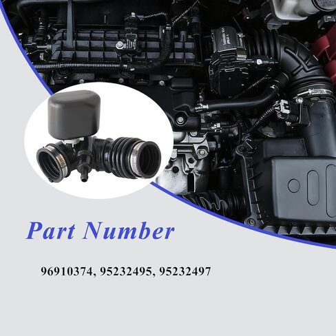 AUCERAMIC Engine Air Cleaner Outlet Duct Hose with Clamps Fit 2013 2014 2015 for Chevrolet Spark, Air Intake Hose Replace# 96910374, 95232495, 95232497 in Saudi Arabia