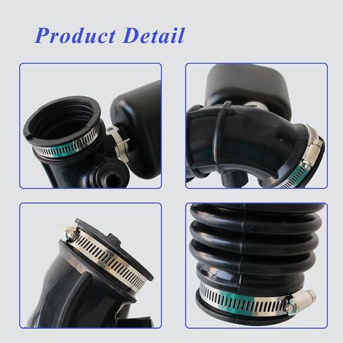 AUCERAMIC Engine Air Cleaner Outlet Duct Hose with Clamps Fit 2013 2014 2015 for Chevrolet Spark, Air Intake Hose Replace# 96910374, 95232495, 95232497 in Saudi Arabia