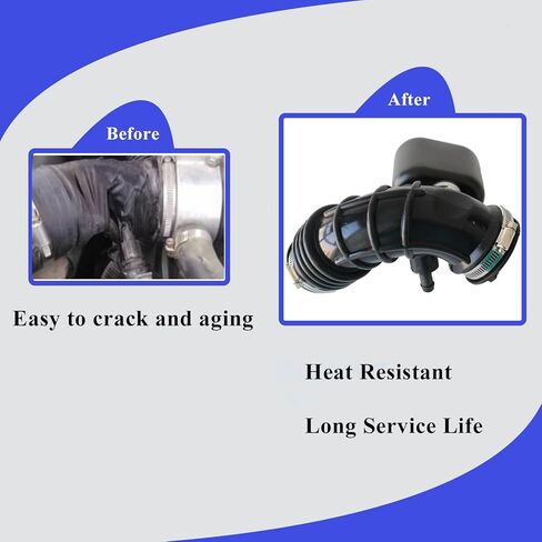 AUCERAMIC Engine Air Cleaner Outlet Duct Hose with Clamps Fit 2013 2014 2015 for Chevrolet Spark, Air Intake Hose Replace# 96910374, 95232495, 95232497 in Saudi Arabia