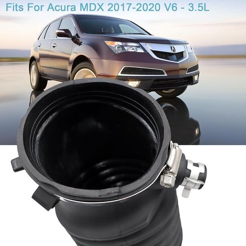 خرطوم دخول هواء المحرك متوافق مع Acura MDX 2017-2020 V6-3.5L مع المشابك 17228-5J6-A10 172285J6A10 in Kuwait