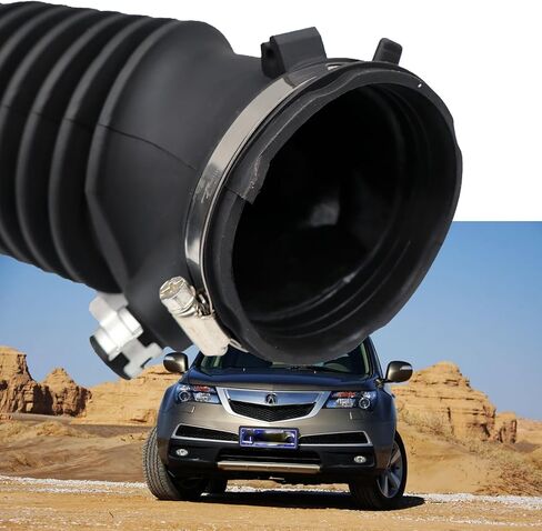 خرطوم دخول هواء المحرك متوافق مع Acura MDX 2017-2020 V6-3.5L مع المشابك 17228-5J6-A10 172285J6A10 in Kuwait