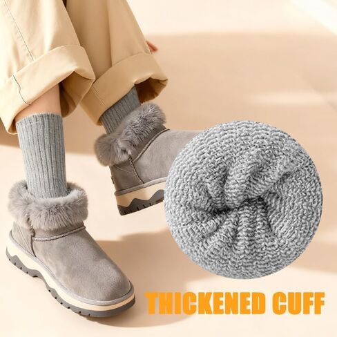 DandyChic Wool Socks for Women, Thick Winter Warm Wool Sock, Cozy Soft Solid Crew Socks 3 Pairs in Saudi Arabia
