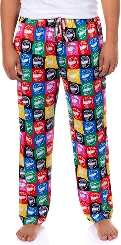 Mighty Morphin Power Rangers Pajama Pants Men's Helmet Grid PJ Sleep Lounge Bottoms in Saudi Arabia