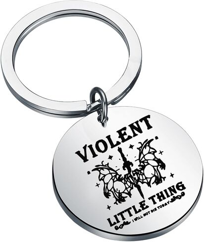 KUIYAI Wing Novel Inspired Gift Dragon Rider Keychain Basgiath War Sword Wing Gift Violent Little Thing I Will Not Die Today in Saudi Arabia