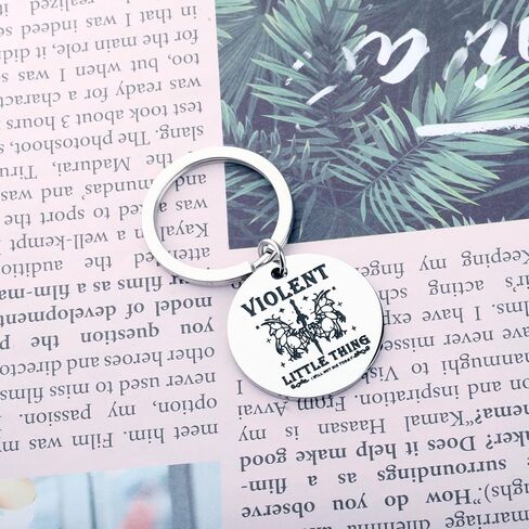 KUIYAI Wing Novel Inspired Gift Dragon Rider Keychain Basgiath War Sword Wing Gift Violent Little Thing I Will Not Die Today in Saudi Arabia