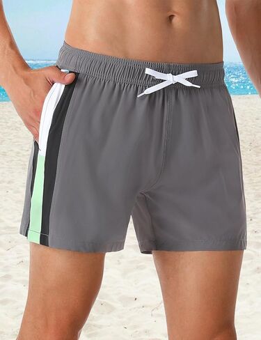 Men's Swim Trunks Quick Dry Soft Relaxed with Drawsting Swimming Shorts in Saudi Arabia