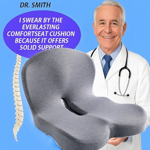 وسادة مقعد مدمجة من إسفنج الذاكرة على شكل حرف L لكرسي المكتب والشاحنة والسيارة، وسادة مقعد مريحة للسائق للظهر وأسفل الظهر ودعم عظم الذيل لسائق الشاحنة والقيادة الطويلة (رمادي) in Kuwait