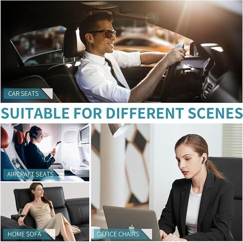 FLORICH Seat Cushion Lumbar Support Pillow for Office Chair, Car Lower Back Support, Ergonomic Desk Chair Pillow for Butt and Back Support of Memory Foam Seat Pad(Purple) in Saudi Arabia