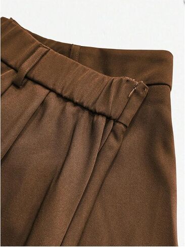 Women's Plus Size Zip Up Pleated A Line Short Mini Skirt Elastic High Waisted Flared Ruffle Skirts in Kuwait